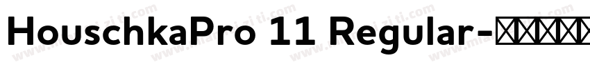 HouschkaPro 11 Regular字体转换